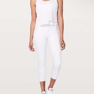 Lululemon Althetica White Cropped Leggings
